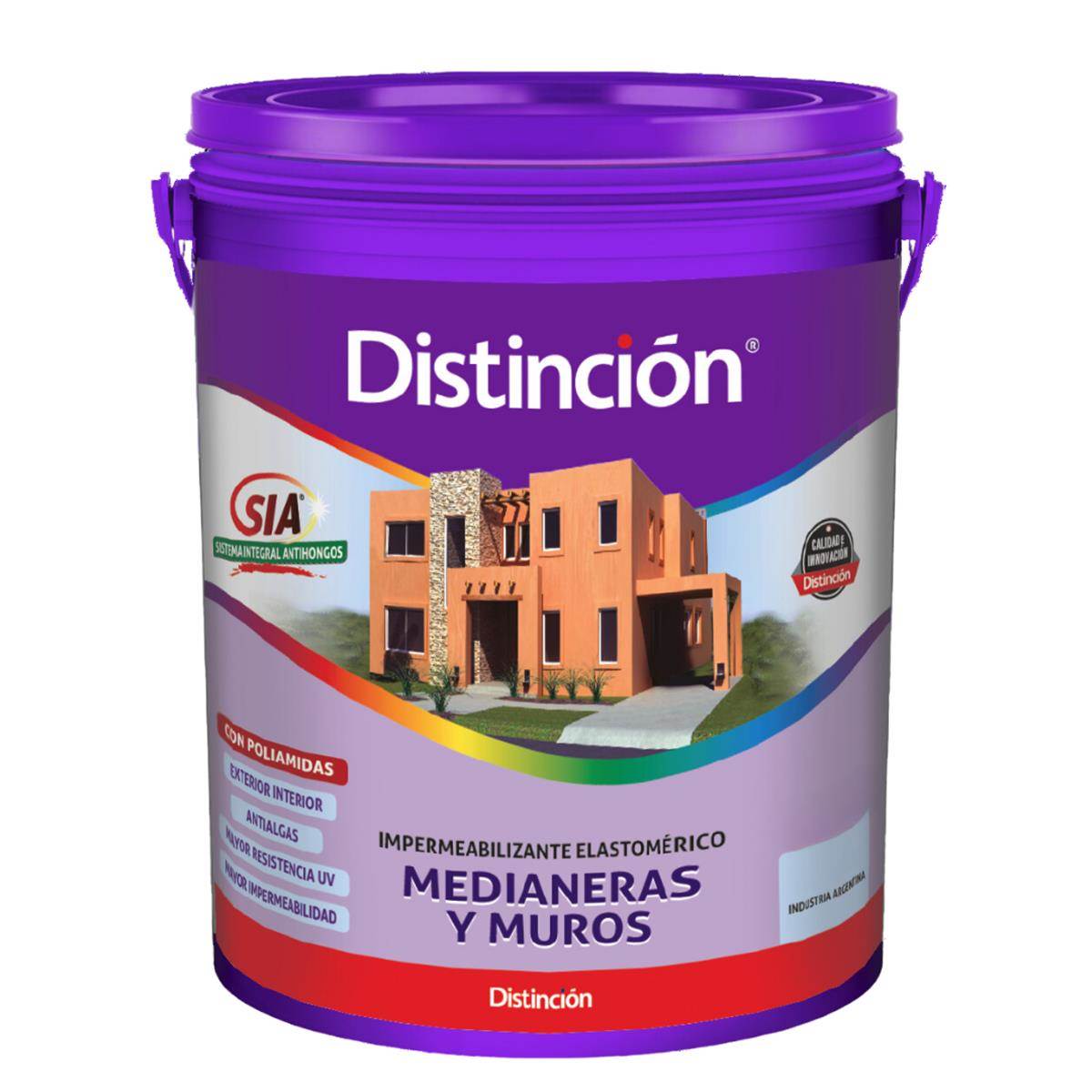 045601b8-dad9-4ea2-8432-3c80e1629ccd Membrana Medianeras y Muros Marron Africano DISTINCION 20lts - Imagen 1