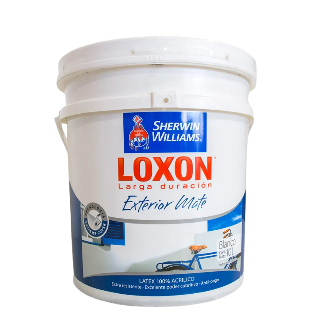 3d200684-03af-4fc3-be35-0ea9508e3dac Latex Sherwin Williams Loxon exterior mate 10lts - Imagen 1
