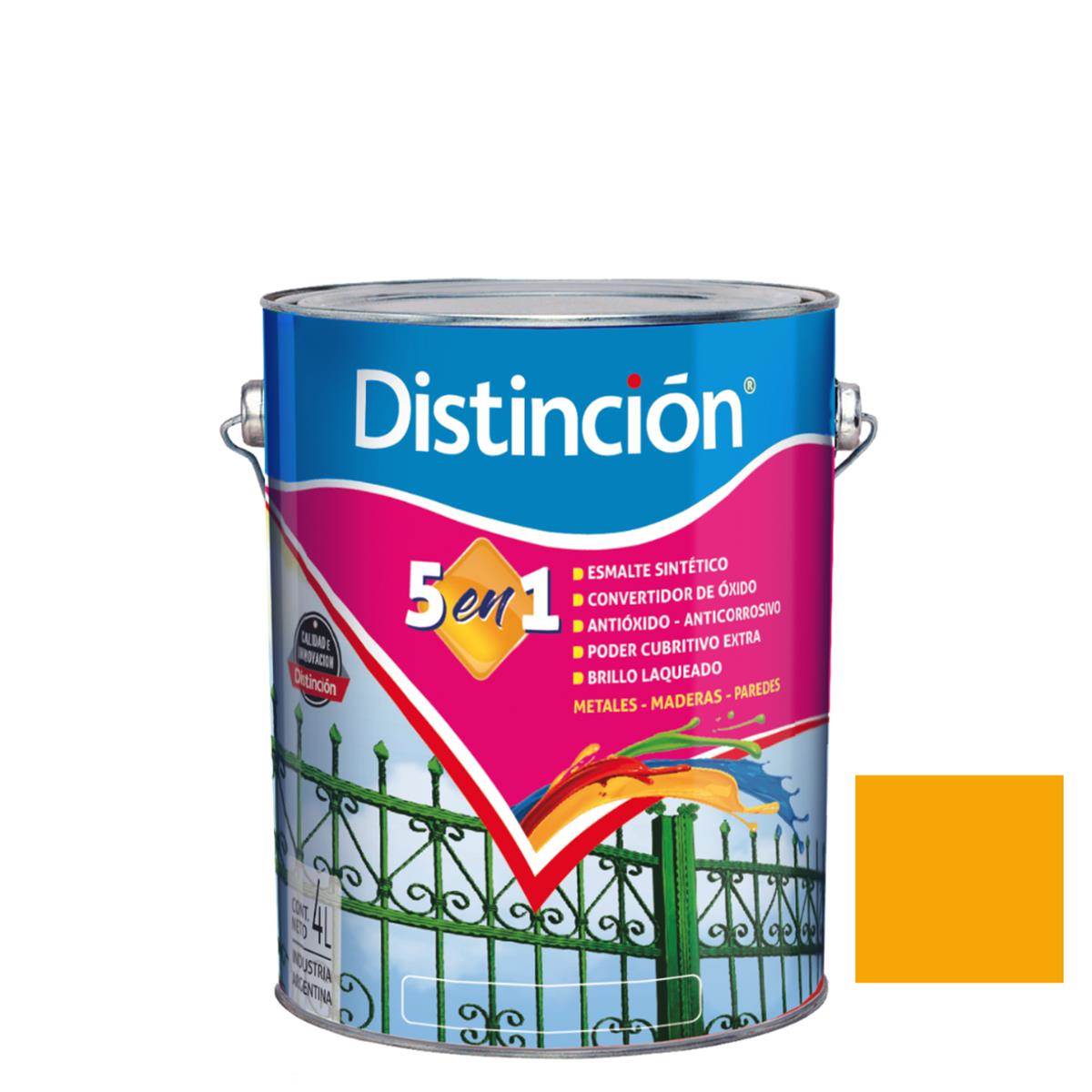 4c7935ff-21b5-4747-81fa-271b92ed60ef Esmalte Distincion Amarillo medio Brillante 4lts - Imagen 1