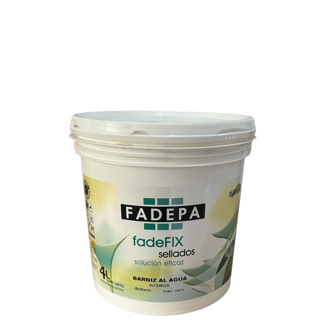 573bbb0b-35df-4bcf-bda6-47d1ad7131d2 Fadepa barniz al agua brillante 4lts - Imagen 1