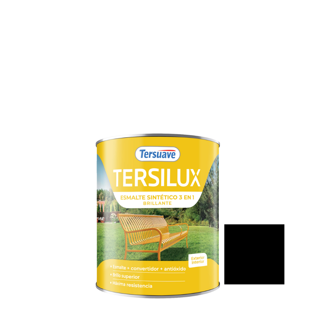 7a4409fc-70fd-45b0-8a4d-00a3819acdcf Esmalte TERSILUX Negro Brillante 1lt - Imagen 1