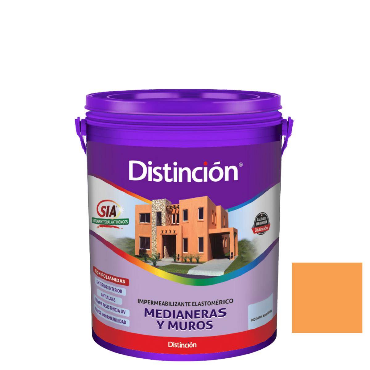 95357419-a2fb-4a7c-98d9-0b049c3eedbe Membrana Medianeras y Muros Oro DISTINCION 4lt - Imagen 1