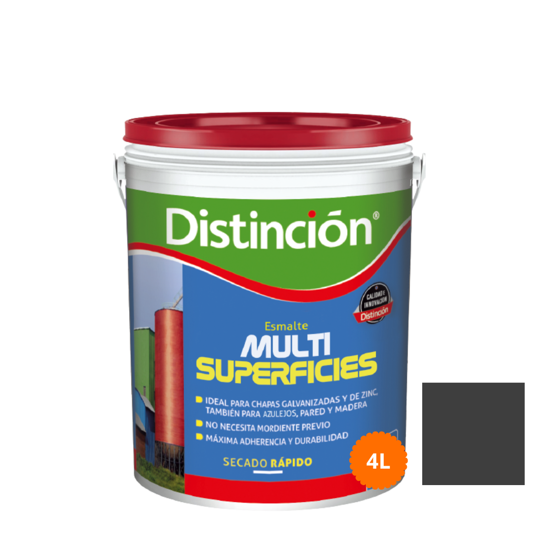 dc7ae326-45cb-459c-8643-6cfa71acef66 Esmalte al agua Chapas Distincion gris 4lts - Imagen 1