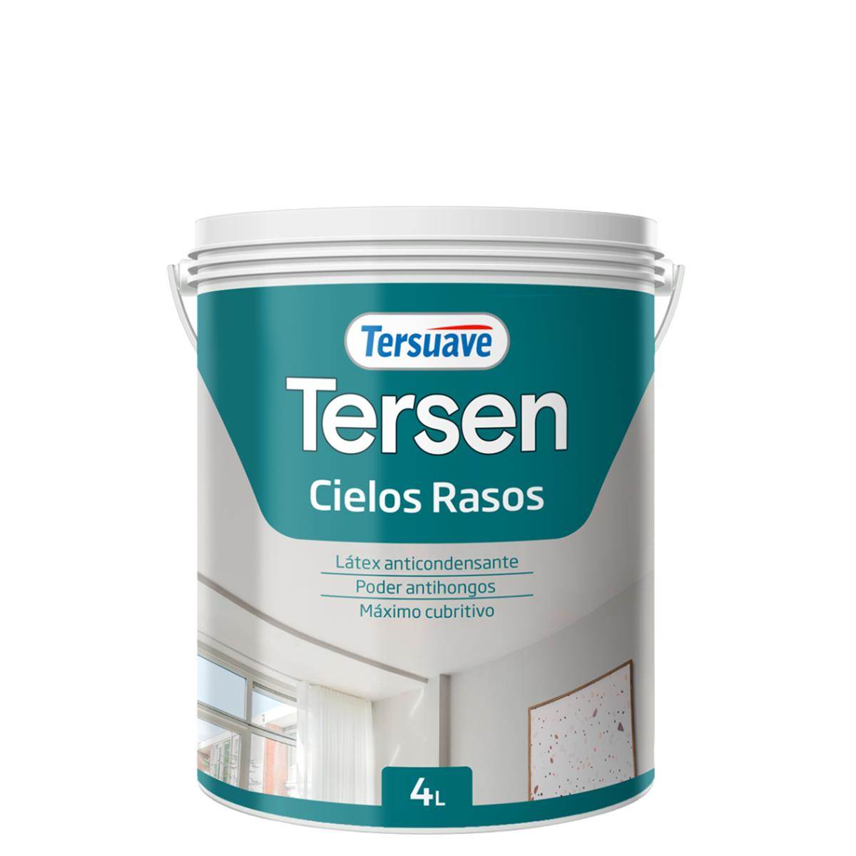 5e3be7de-28cb-4e1c-9c20-f5d65bec120a Latex Cielorrasos TERSEN 4lts - Imagen 1