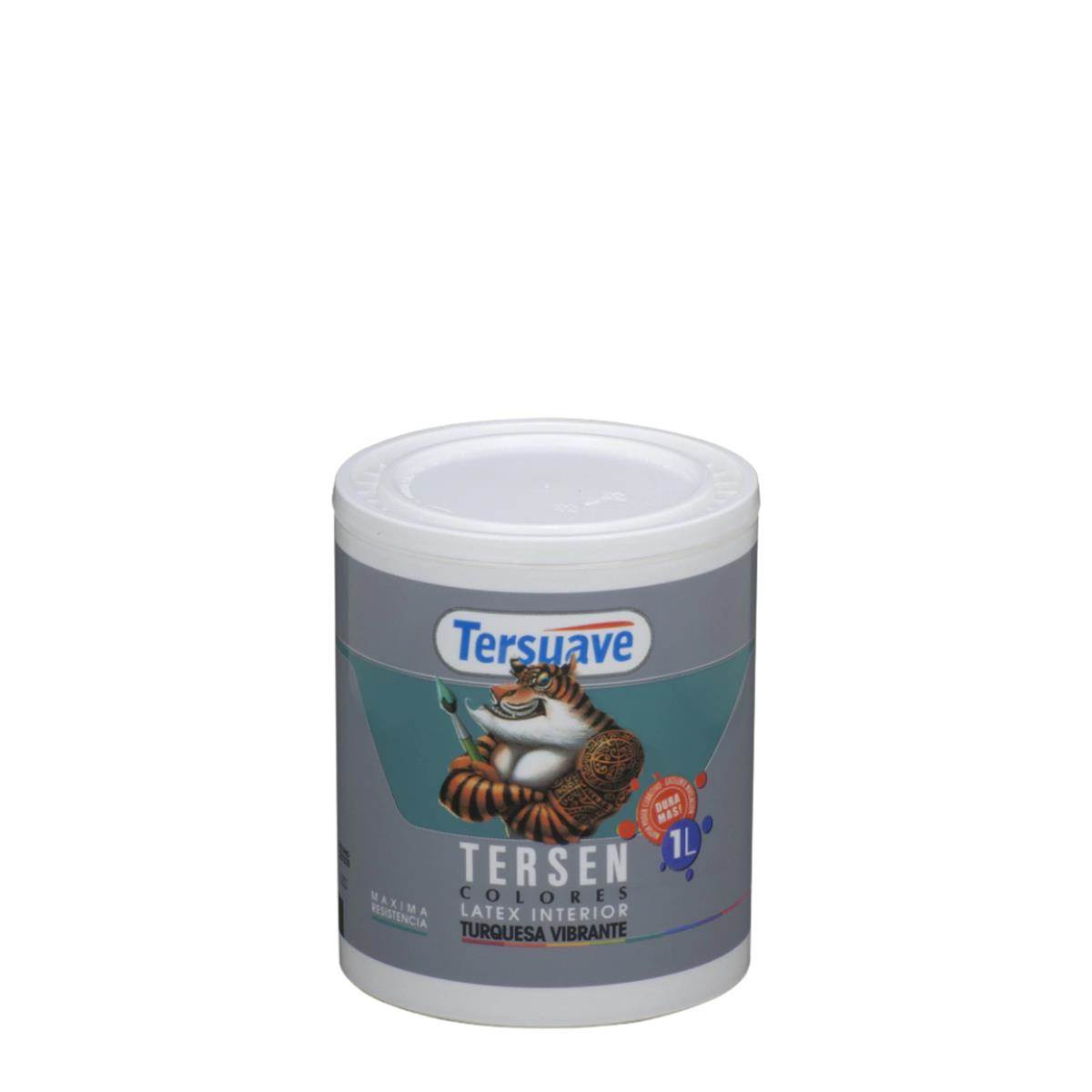 34d3a0da-1f1a-4a97-9004-307933a6bf5b Latex int Tersen Turquesa Vibrante 1lt - Imagen 1