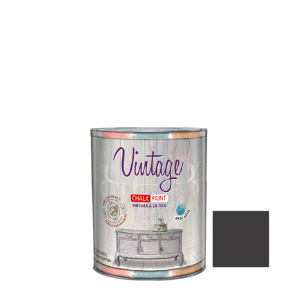 Pintura A La Tiza Vintage Gris Carbon 1Lt