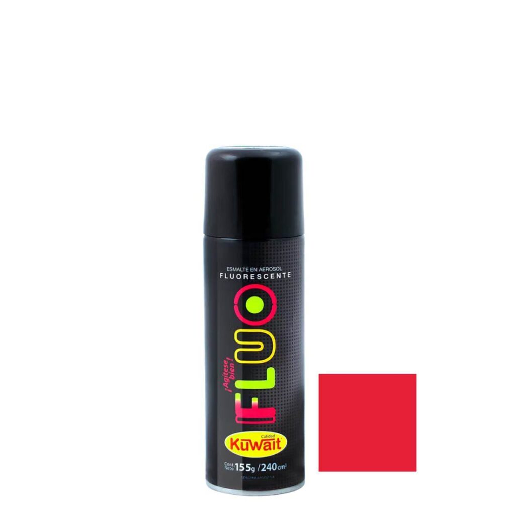Aerosol Kuwait Rojo Fluo 240Cc