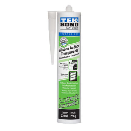 Silicona Tekbond Acetica Transparente 256Gr