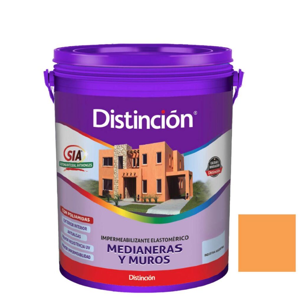 Membrana Medianeras Y Muros Oro Distincion 10Lts