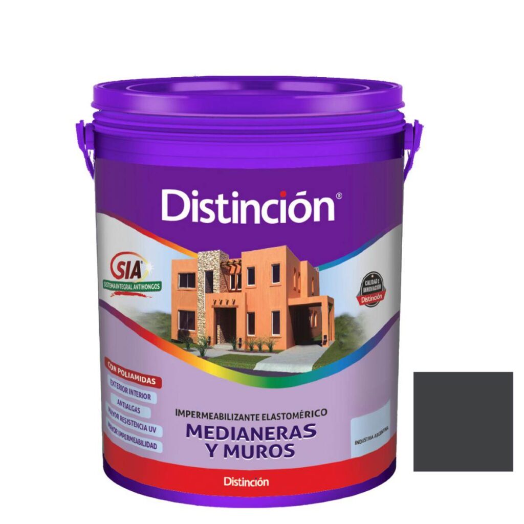 Membrana Medianeras Y Muros Gris Londres Distincion 10Lts