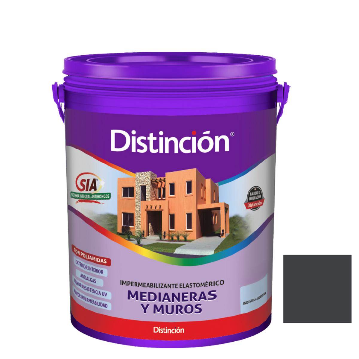 Membrana Medianeras y Muros Gris Londres DISTINCION 10lts