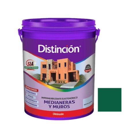 Membrana Medianeras Y Muros Verde Jade Distincion 10Lts