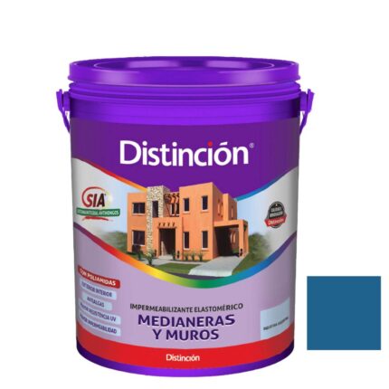 Membrana Medianeras Y Muros Azul Traful Distincion 10Lts