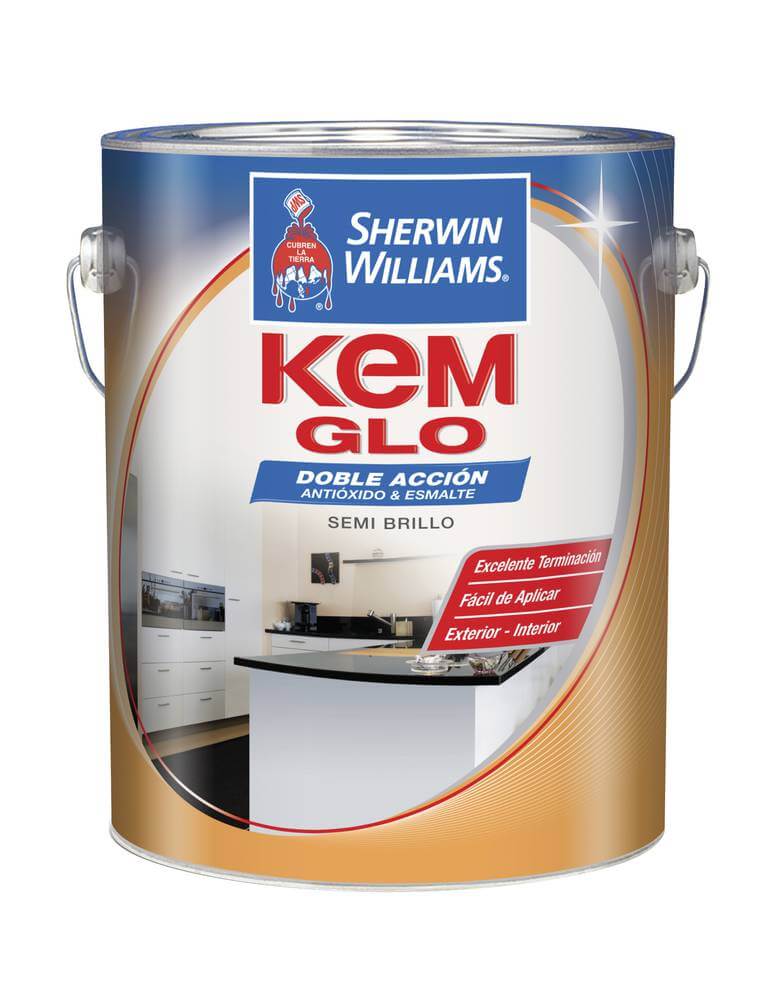 Esmalte Sherwin Williams Kem glo negro 4lts