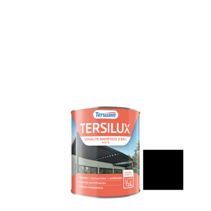 Esmalte Tersilux Negro Mate 500Cc