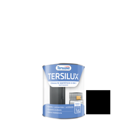 Esmalte Tersilux Negro Satinado 500Cc