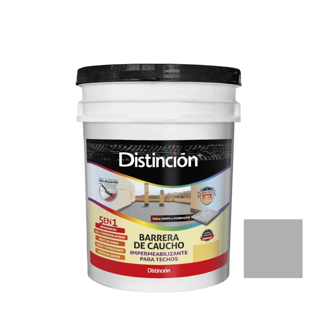 Barrera De Caucho Distincion Gris Acero 4Kg