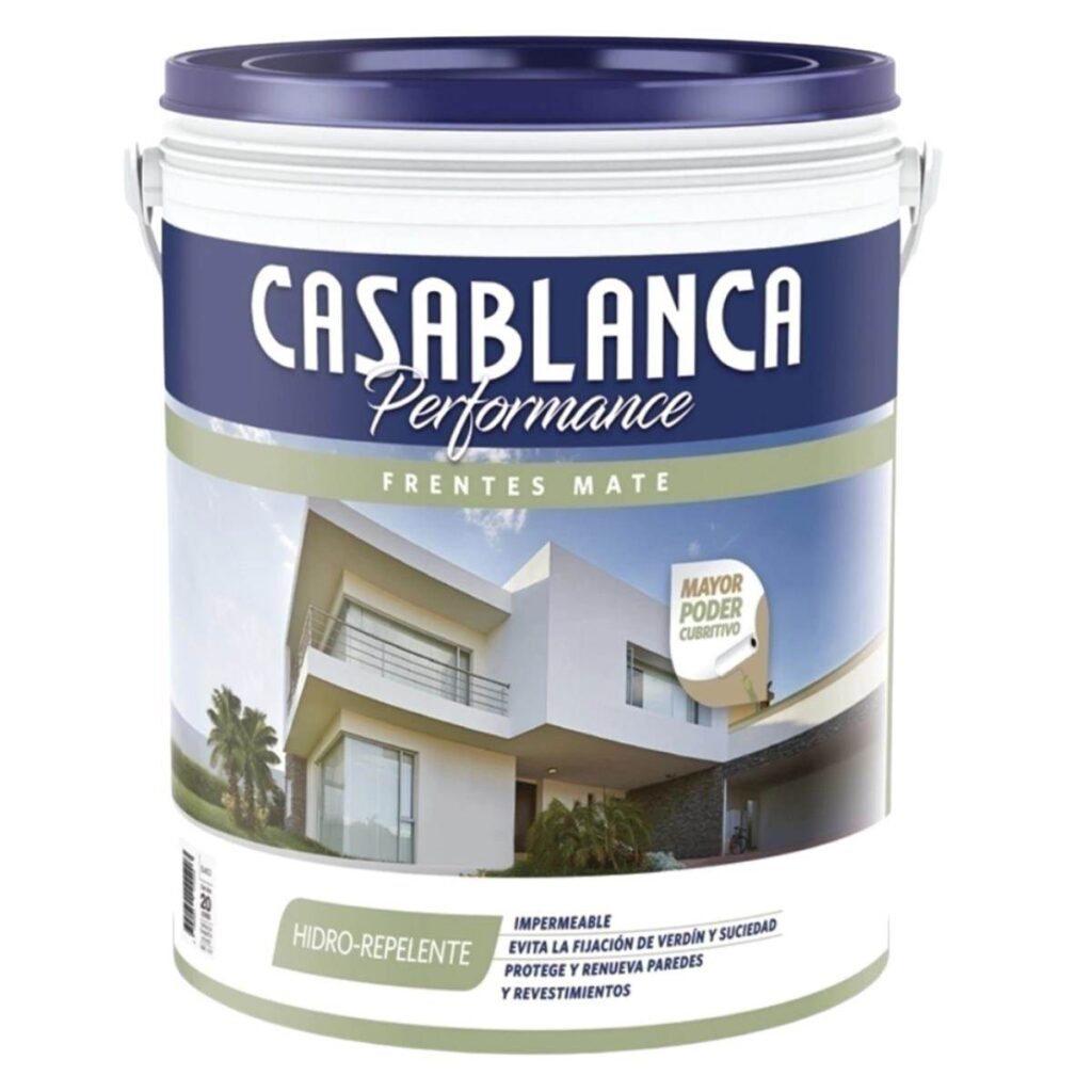 Latex Casablanca Performance Frentes Hidro Repelente Blanco 20Lt