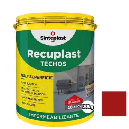 Membrana Recuplast Techos Rojo Teja 20Kg