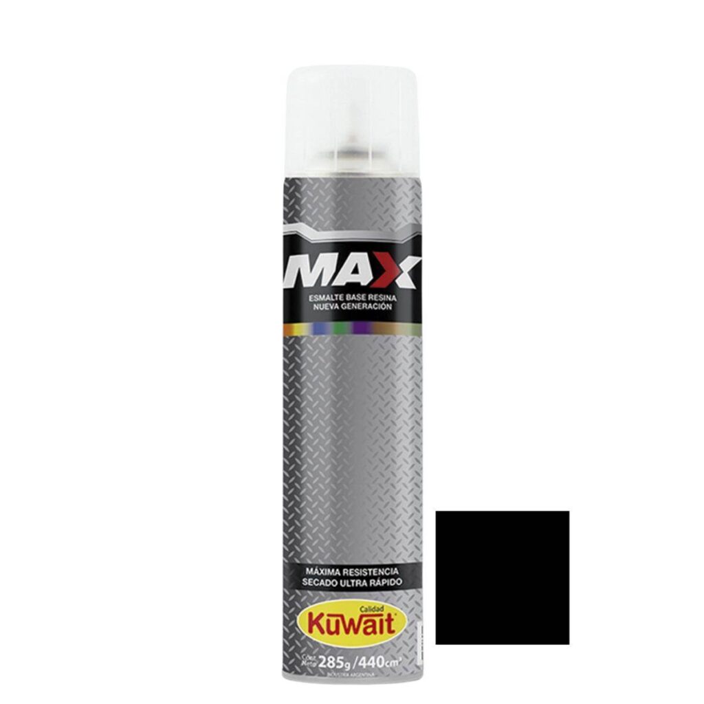 Aerosol Max Negro Mate 440Cc