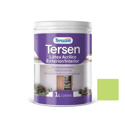Latex Interior Exterior Tersen Verde Impulso 1Lt