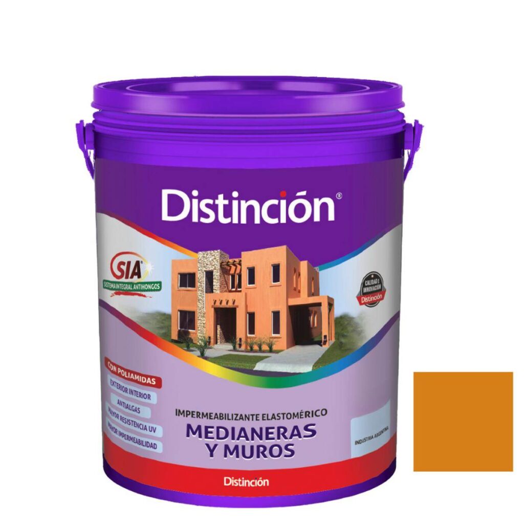 Membrana Medianeras Y Muros Ocre Distincion 10Lts