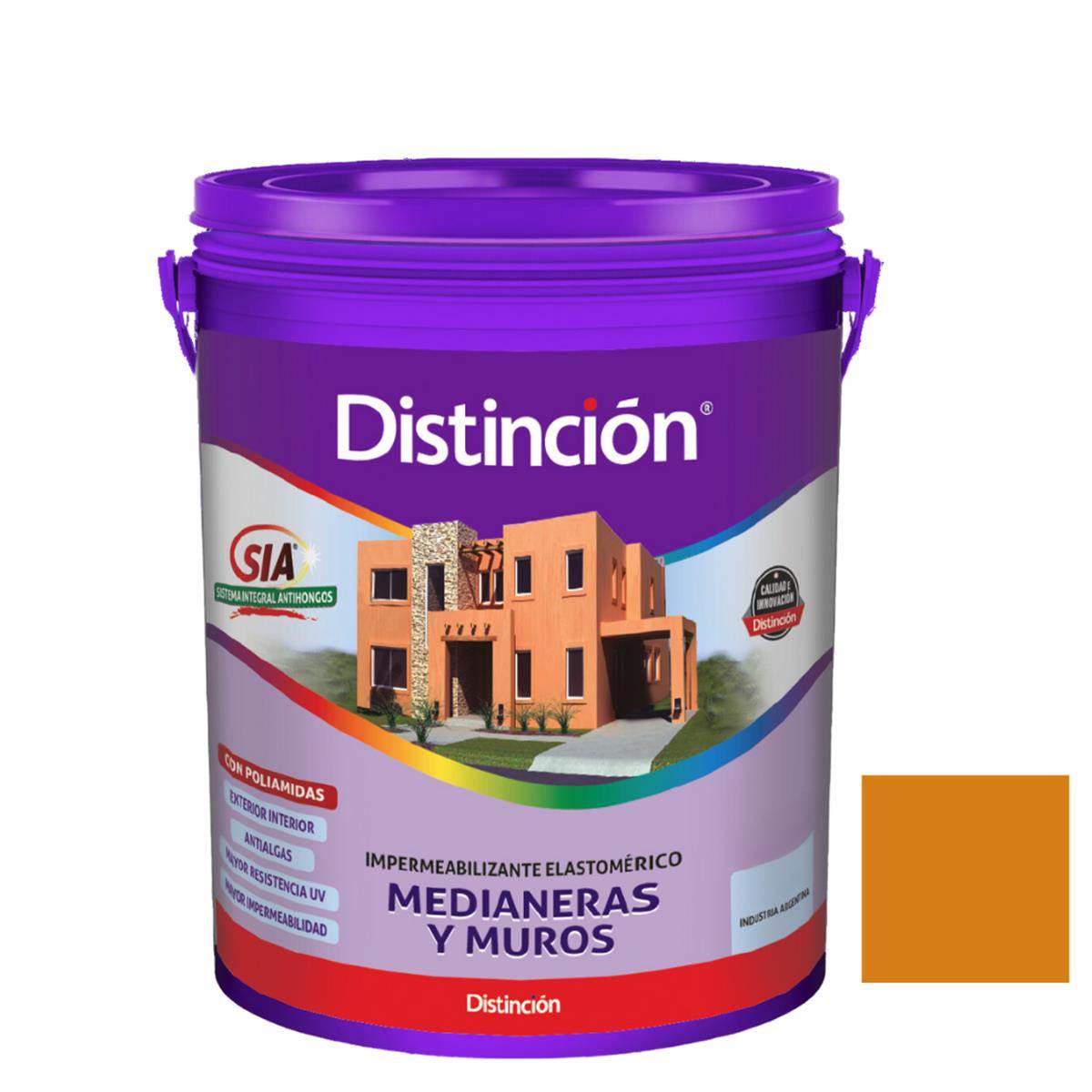 Membrana Medianeras y Muros Ocre DISTINCION 10lts