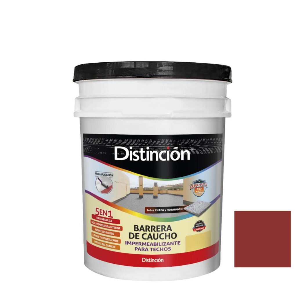 Barrera De Caucho Distincion Rojo Teja 4Kg