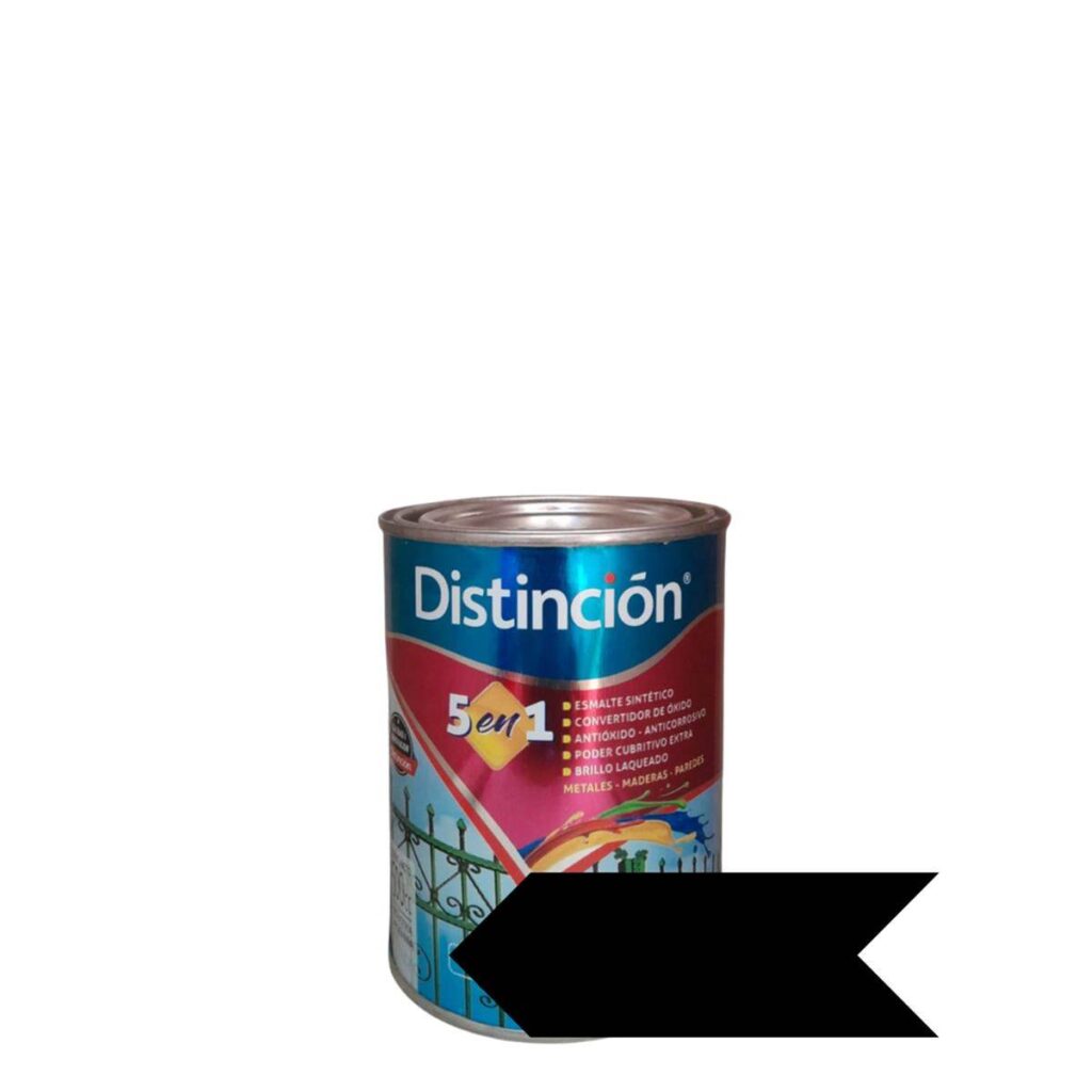 Esmalte Distincion Negro Brillante 500Cc