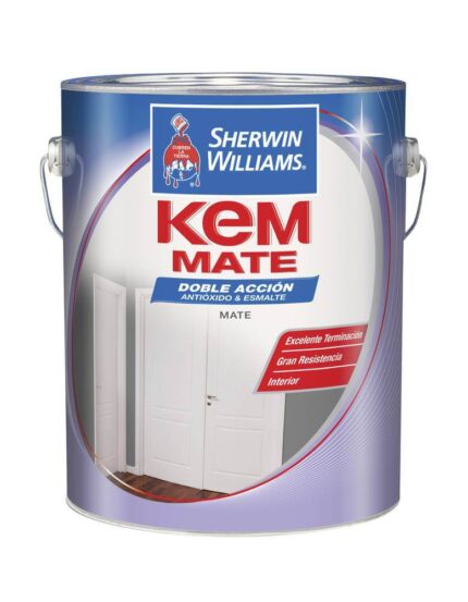 Esmalte Sherwin Williams Kem Mate Negro 4Lts