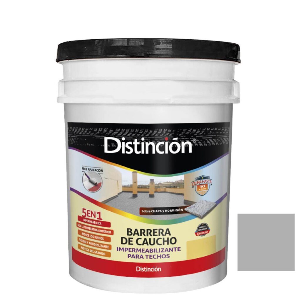 Barrera De Caucho Distincion Gris Acero 10Kg