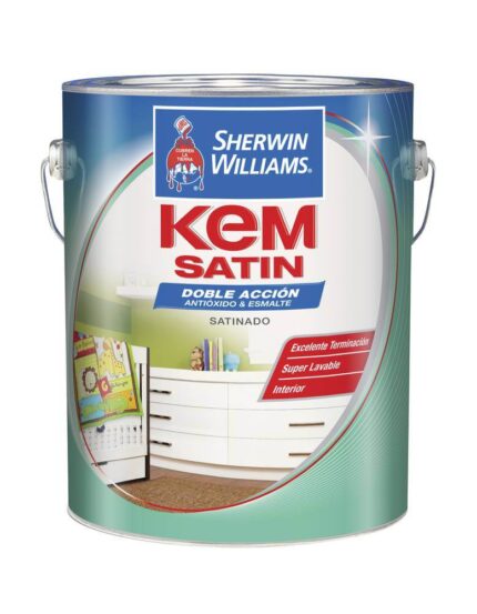 Esmalte Sherwin Williams Kem Satin Blanco 1Lt