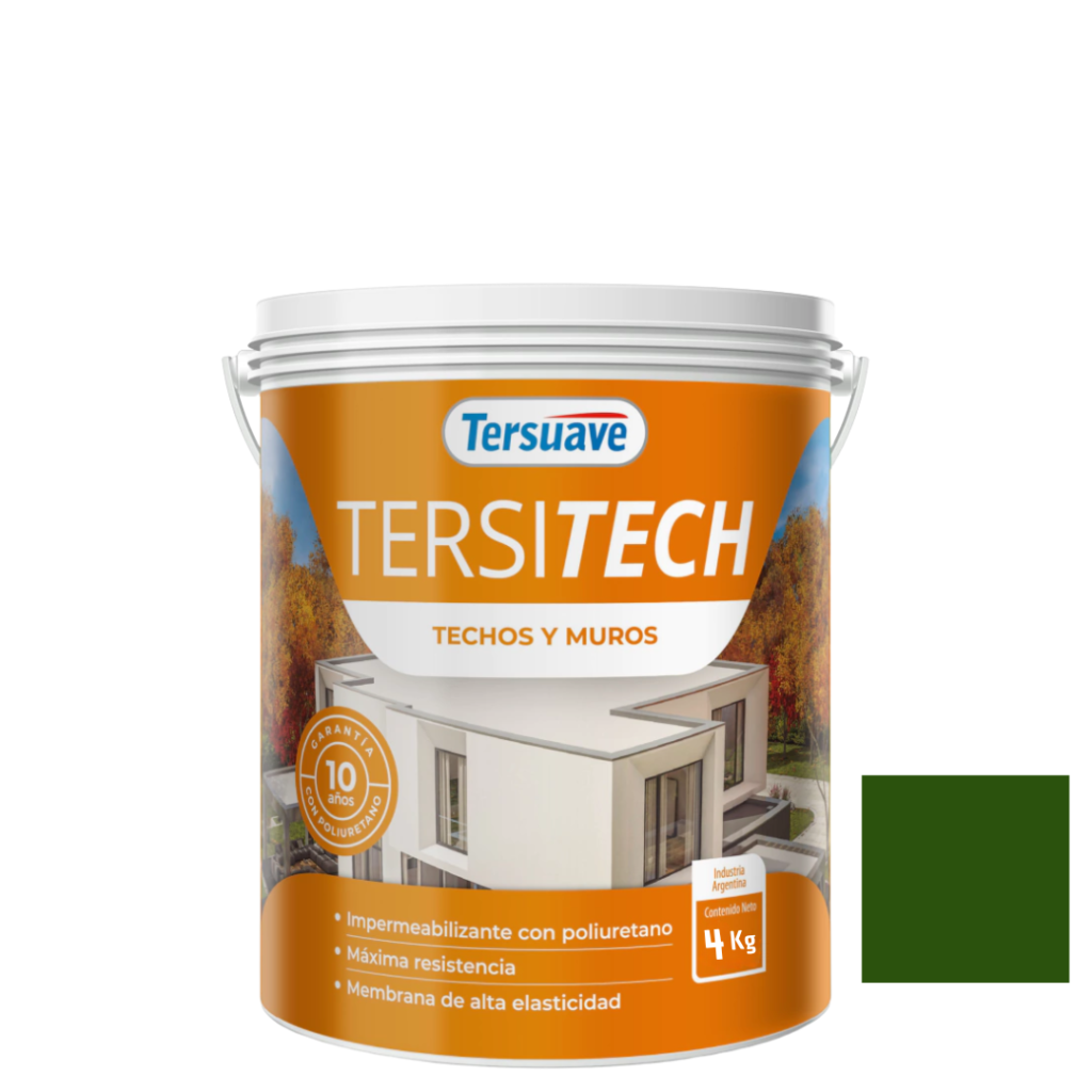 Membrana Tersitech Techo Y Muro Verde 4Kg