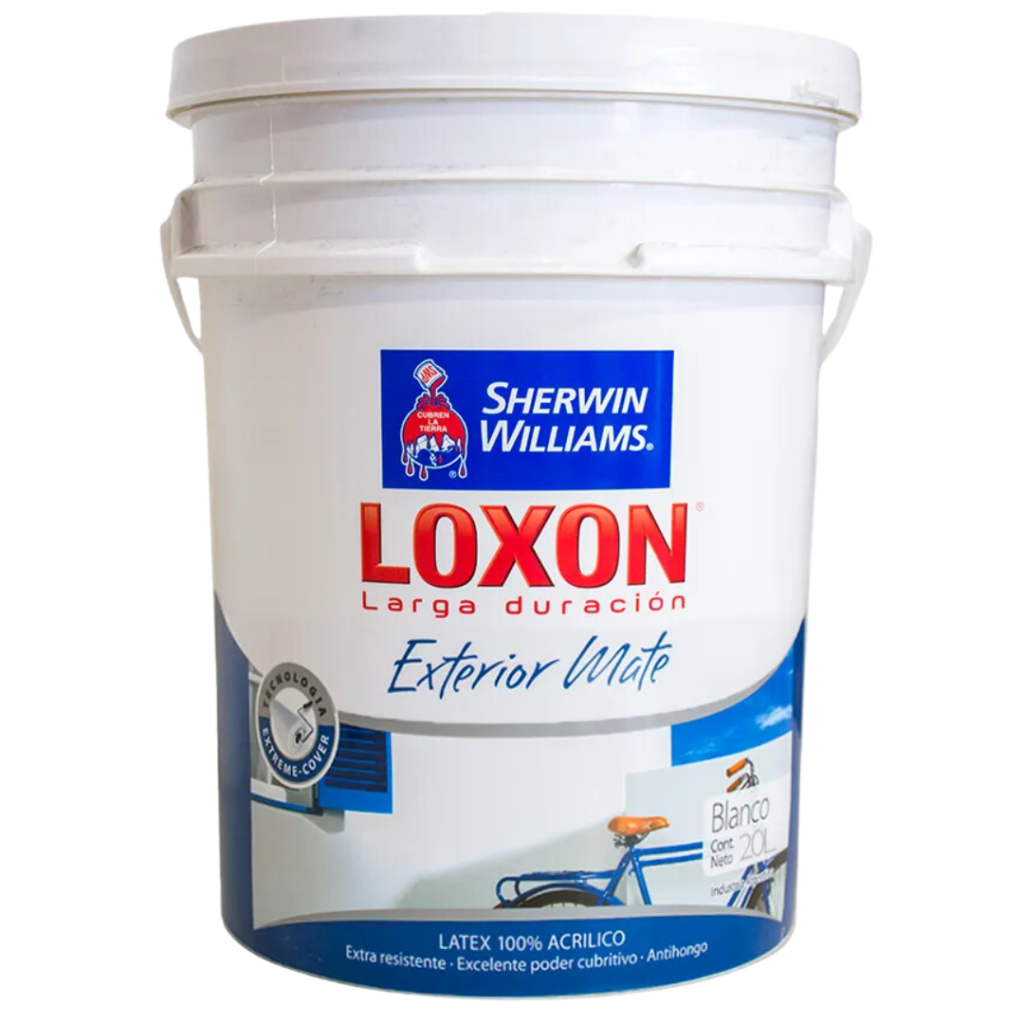 Latex Sherwin Williams Loxon Exterior Mate 20Lts