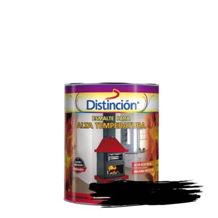 Esmalte Distincion Alta Temperatura Negro Brillante 1 Lt