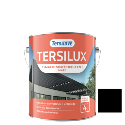 Esmalte Tersilux Negro Mate 4Lts