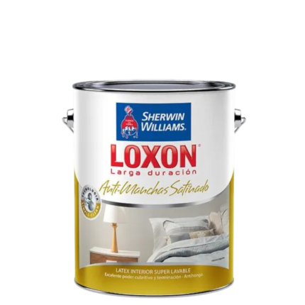 Latex Sherwin Williams Loxon Satinado Anti Manchas 4Lt