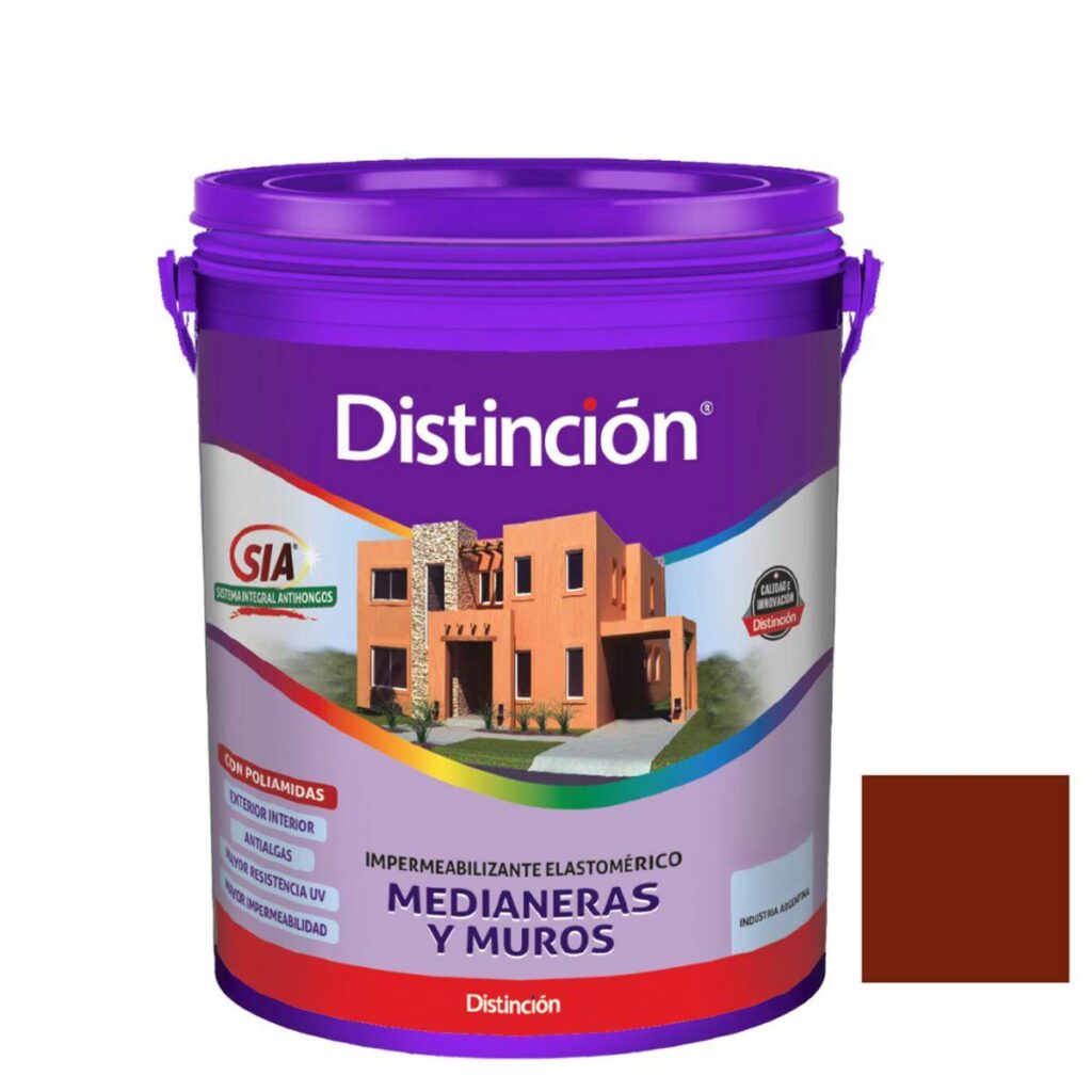 Membrana Medianeras Y Muros Borgoña Distincion 10Lts