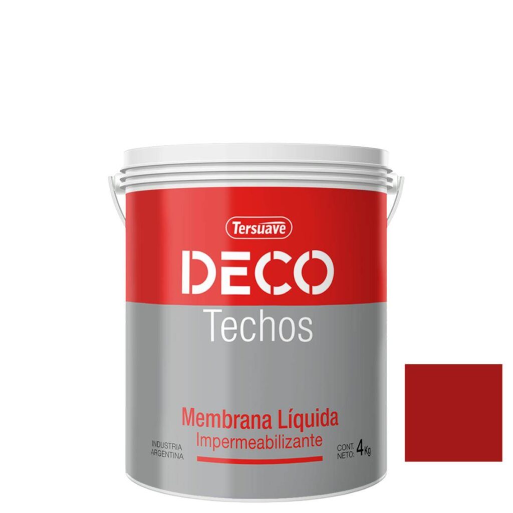 Membrana Deco Techos Rojo Teja 4Kg