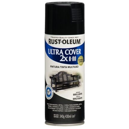 Aerosol Rust Oleum Ultracover Negro Brill
