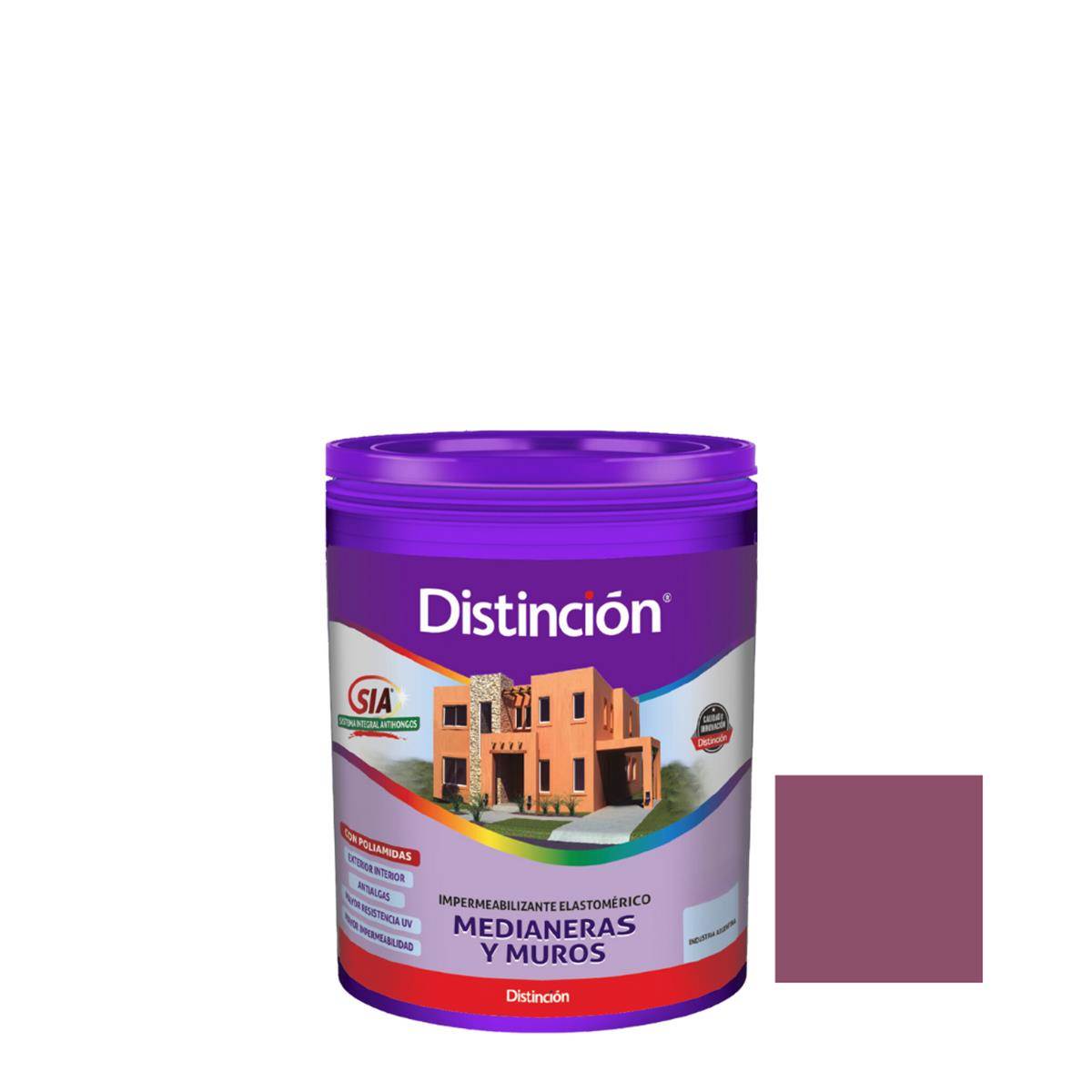 Membrana Medianeras y Muros Guinda DISTINCION 1lt