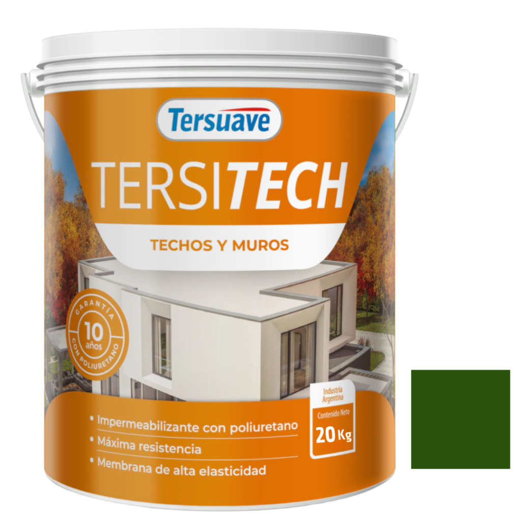 Membrana Tersitech Techo Y Muro Verde 10Kg