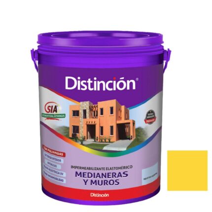 Membrana Medianeras Y Muros Amarillo Distincion 10Lts