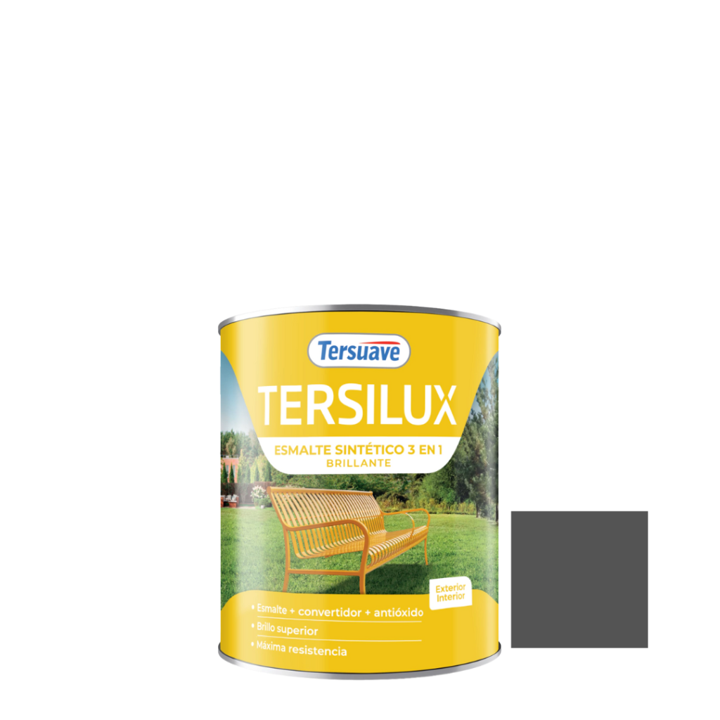 Esmalte Tersilux Gris Oscuro Brillante 1Lt