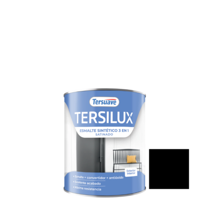 Esmalte Tersilux Negro Satinado 1Lt