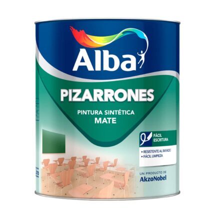Esmalte Pizarron Alba Negro 1Lt