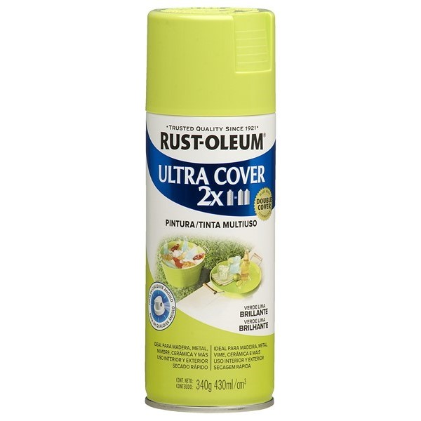 Aerosol Rust oleum ultracover verde lima brill