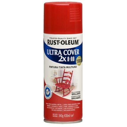 Aerosol Rust Oleum Ultracover Rojo Manzana Brill