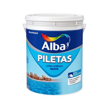 Pileta Alba Acuosa Celeste 4Lt